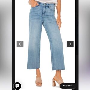 Stride Hi-rise Denim With Cut Hem